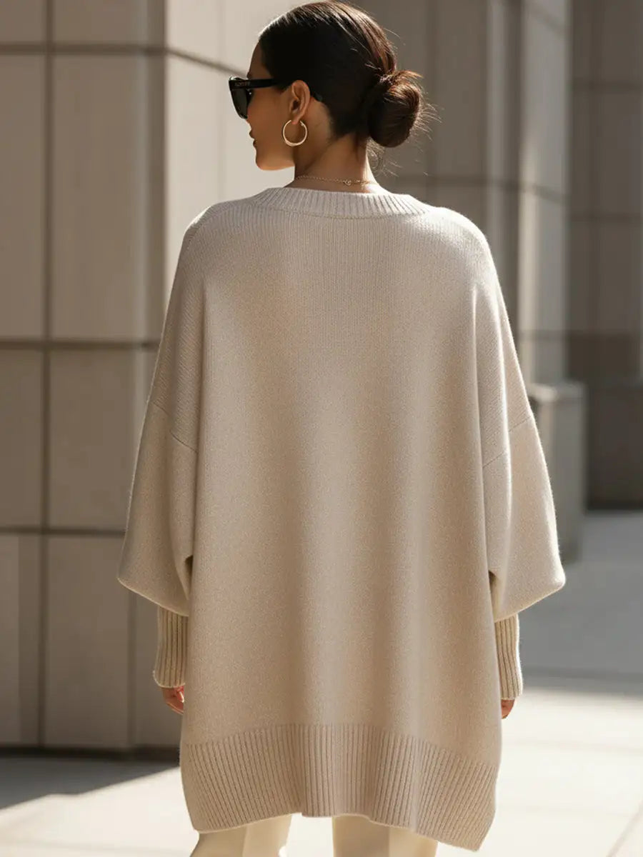 Juliana | Jersey Oversize con Cuello Amplio