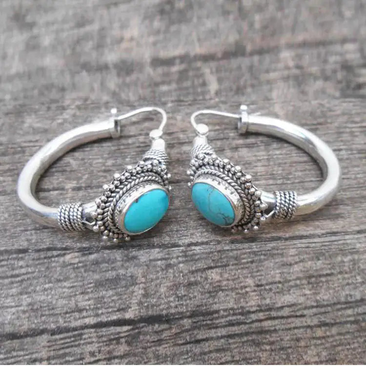 Vintage Turquesa™ | Pendientes de Estilo Bohemio