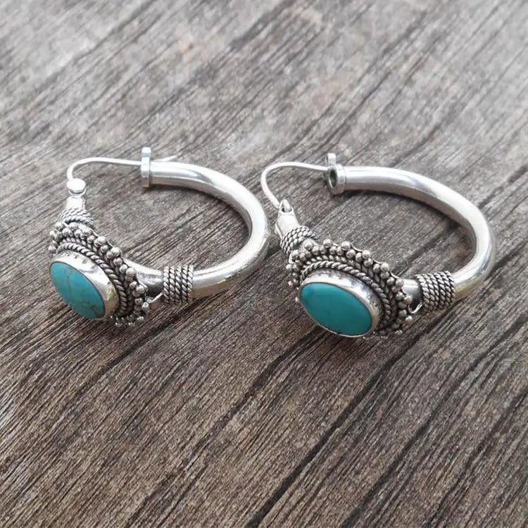 Vintage Turquesa™ | Pendientes de Estilo Bohemio