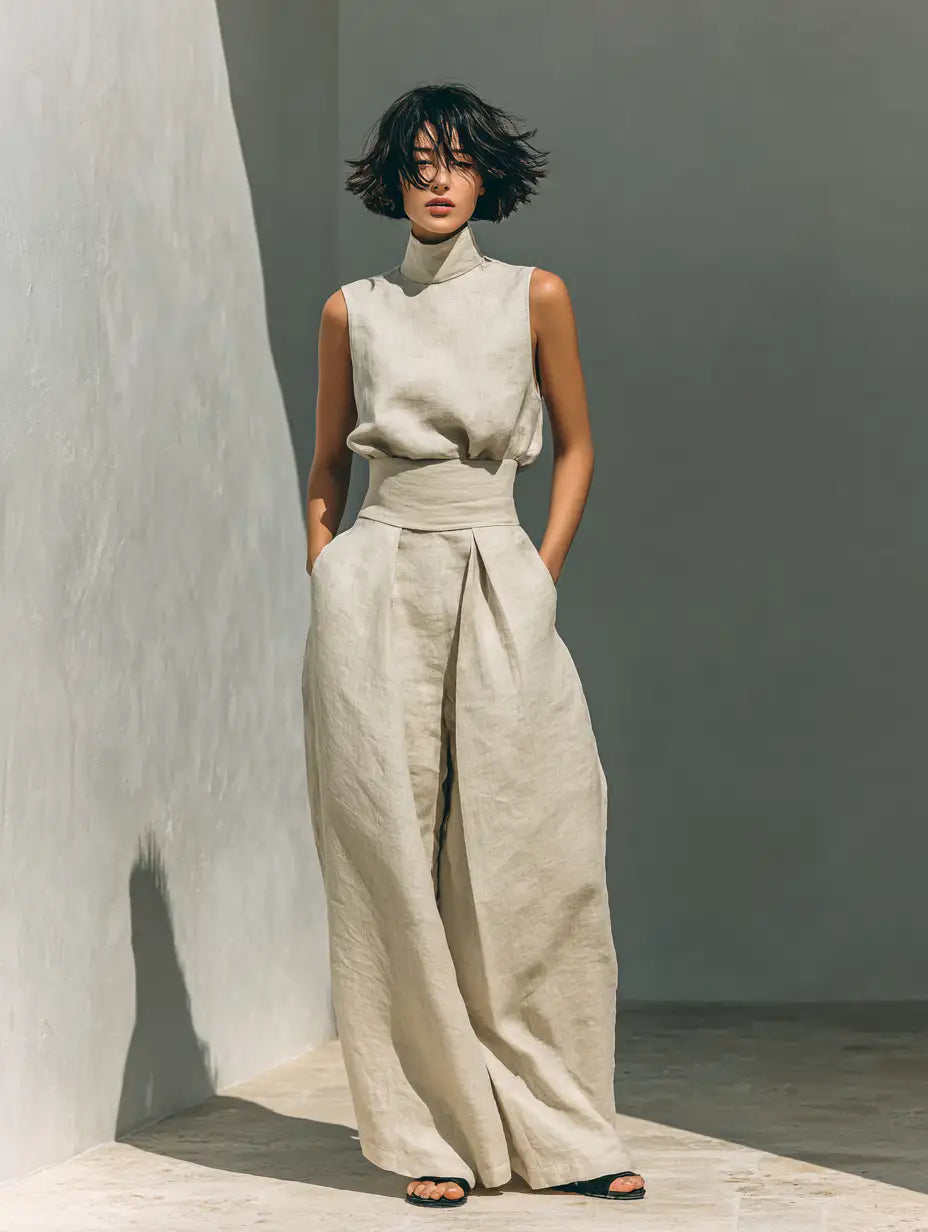 María™ | Conjunto Minimalista de Lino