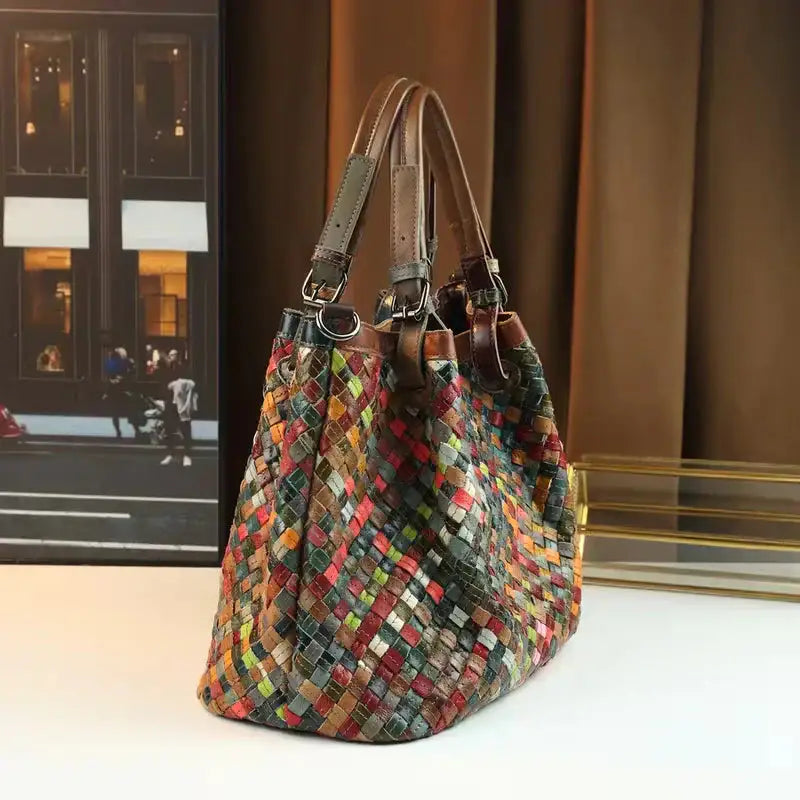 Marina | Bolso Tote con Patchwork