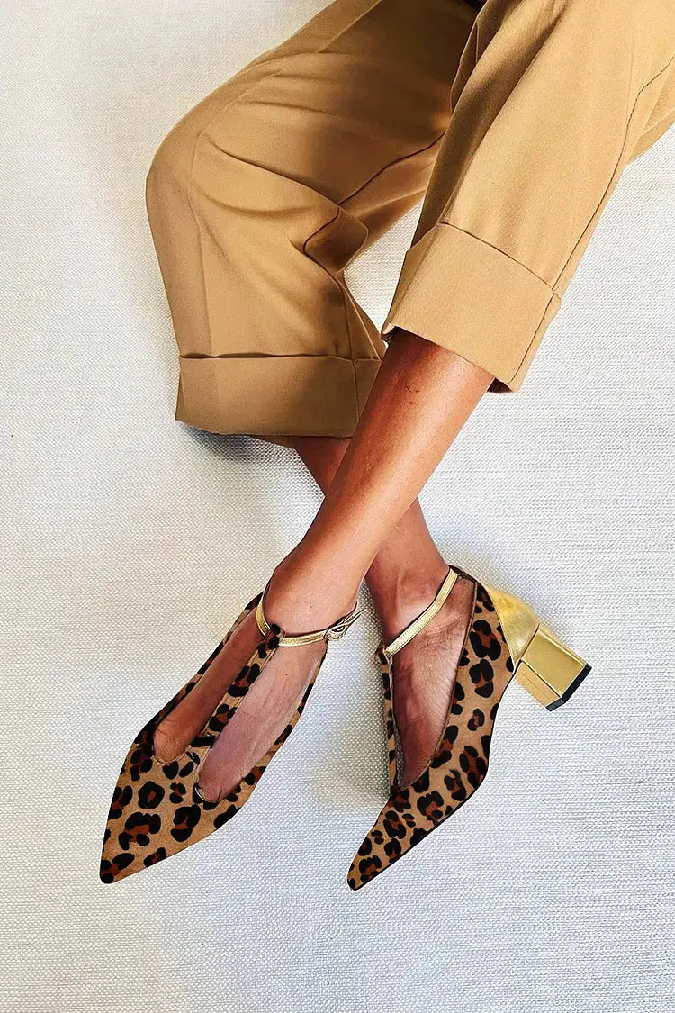 Clotilde | Tacones de Piel con Hebilla