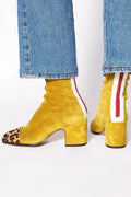 Gregoria | Botas Amarillas de Leopardo