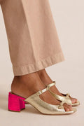 Rufina | Tacones Dorados Slingback