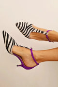 Diana | Tacones de Cebra con Correa