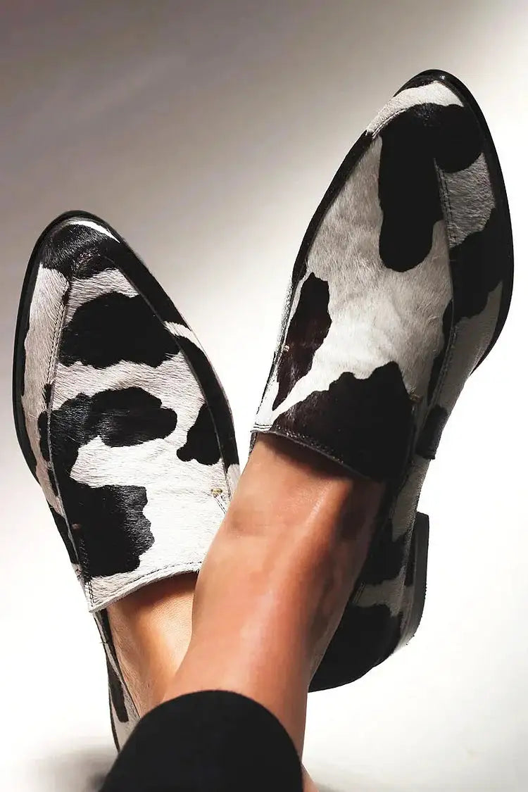 Zoa | Mocasines Casuales de Piel de Vacuno Auténtica con Punta Afilada