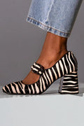 Aurelia | Tacones Negros de Cebra