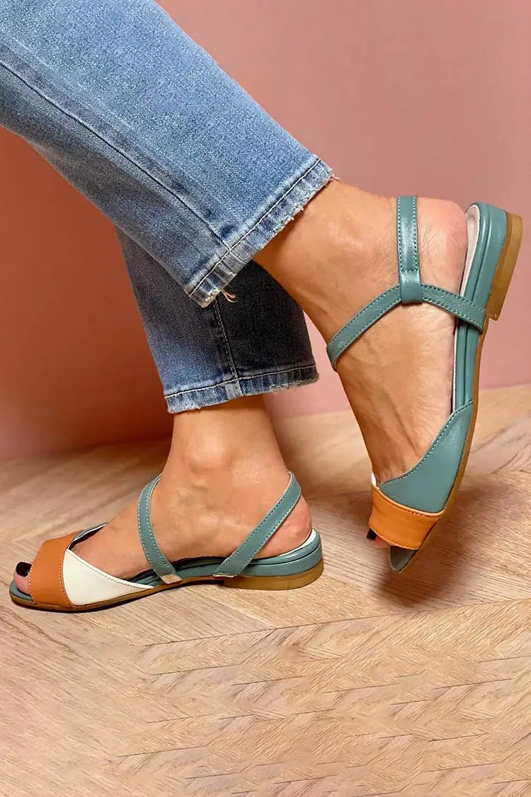Vera | Sandalias Color Block Slingback