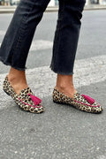 Leandra | Mocasines de Leopardo con Borlas