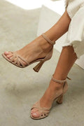 Brenda | Tacones Marrones Patchwork