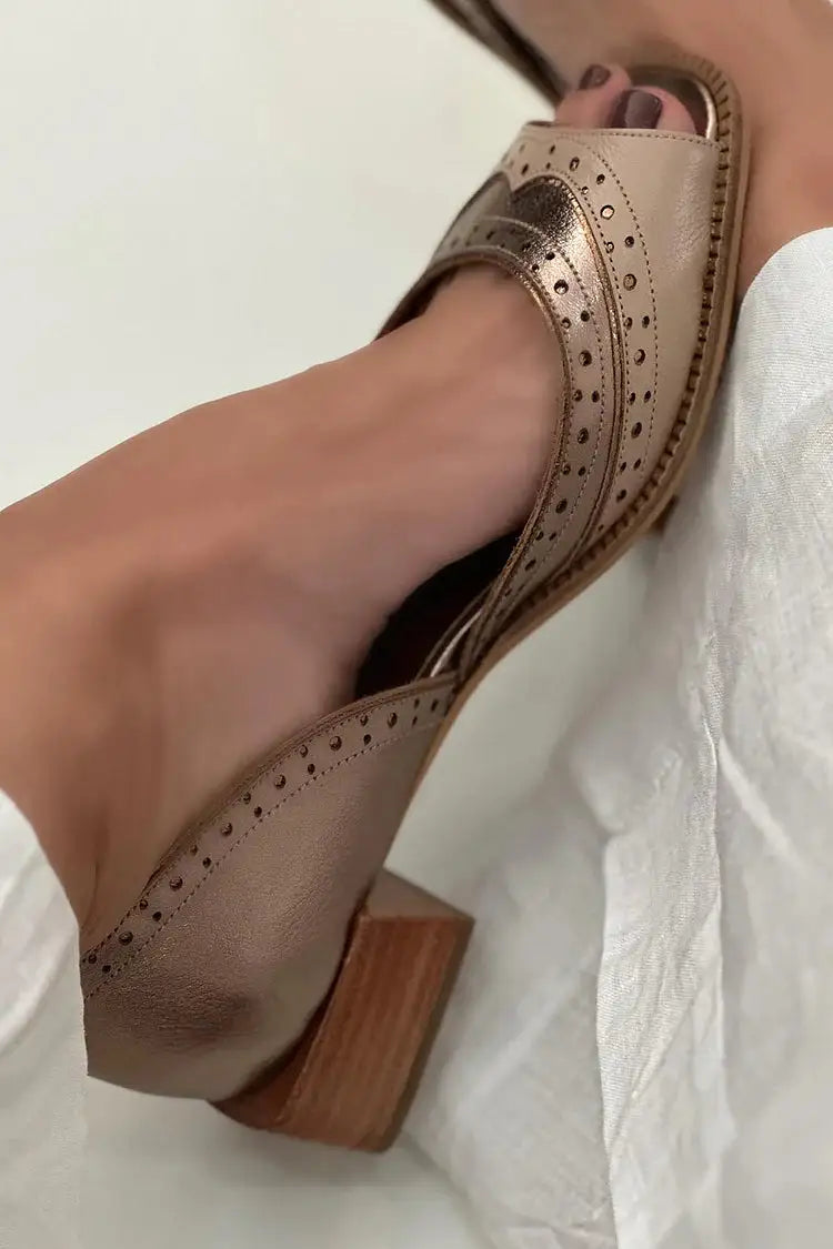 Balbina | Tacones Caqui Patchwork