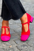 Matilde | Tacones Patchwork con Hebilla