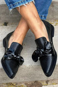 Prudencia | Mocasines Negros de Pitón
