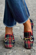 Paca | Mocasines con Hebilla a Cuadros