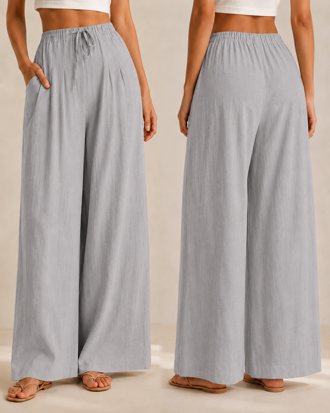 Lili™ —  Pantalón Palazzo de Lino Fresco
