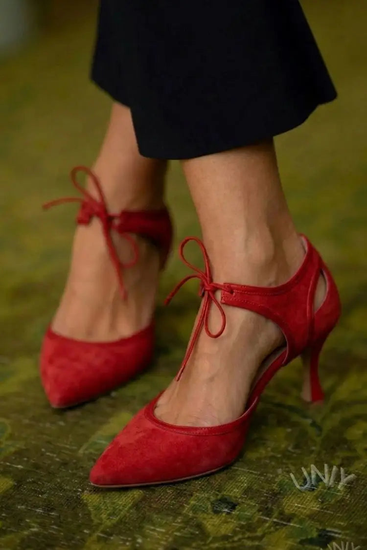 Higinia | Tacones Rosa de Ante
