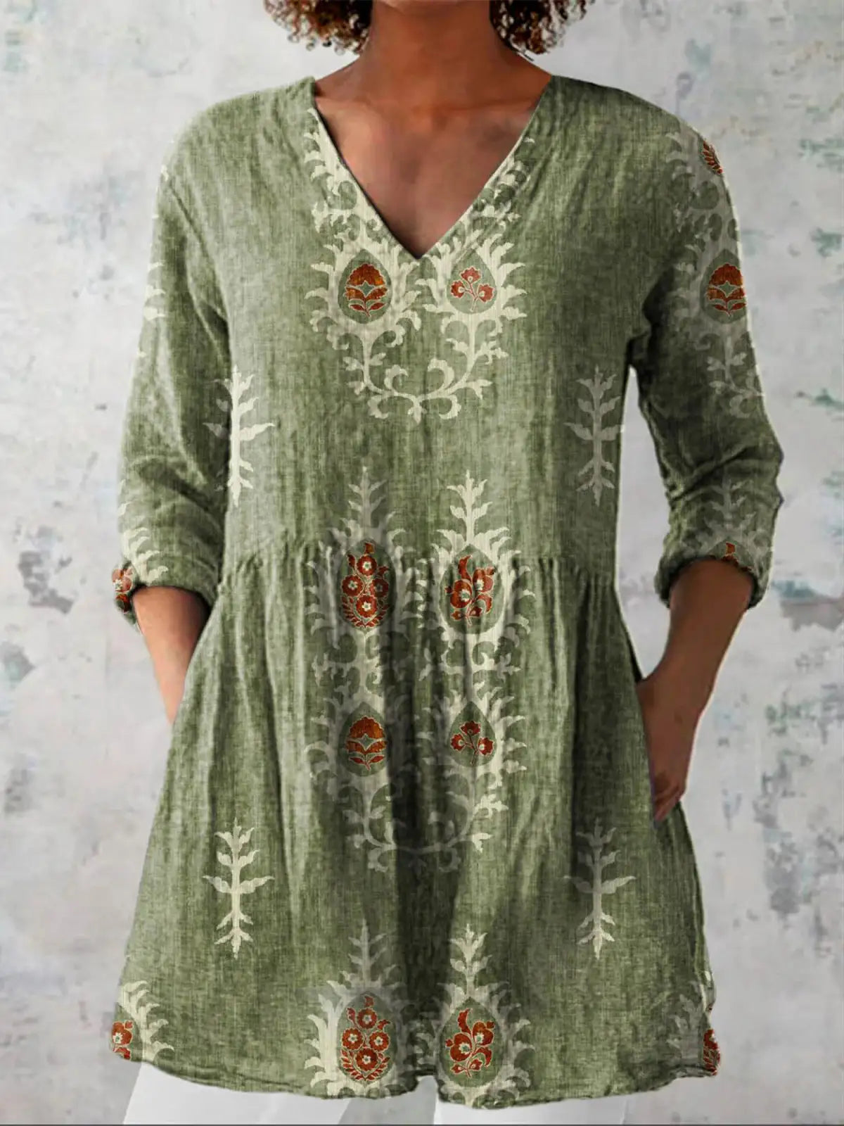 Blair | Camisa larga con estampado expresivo