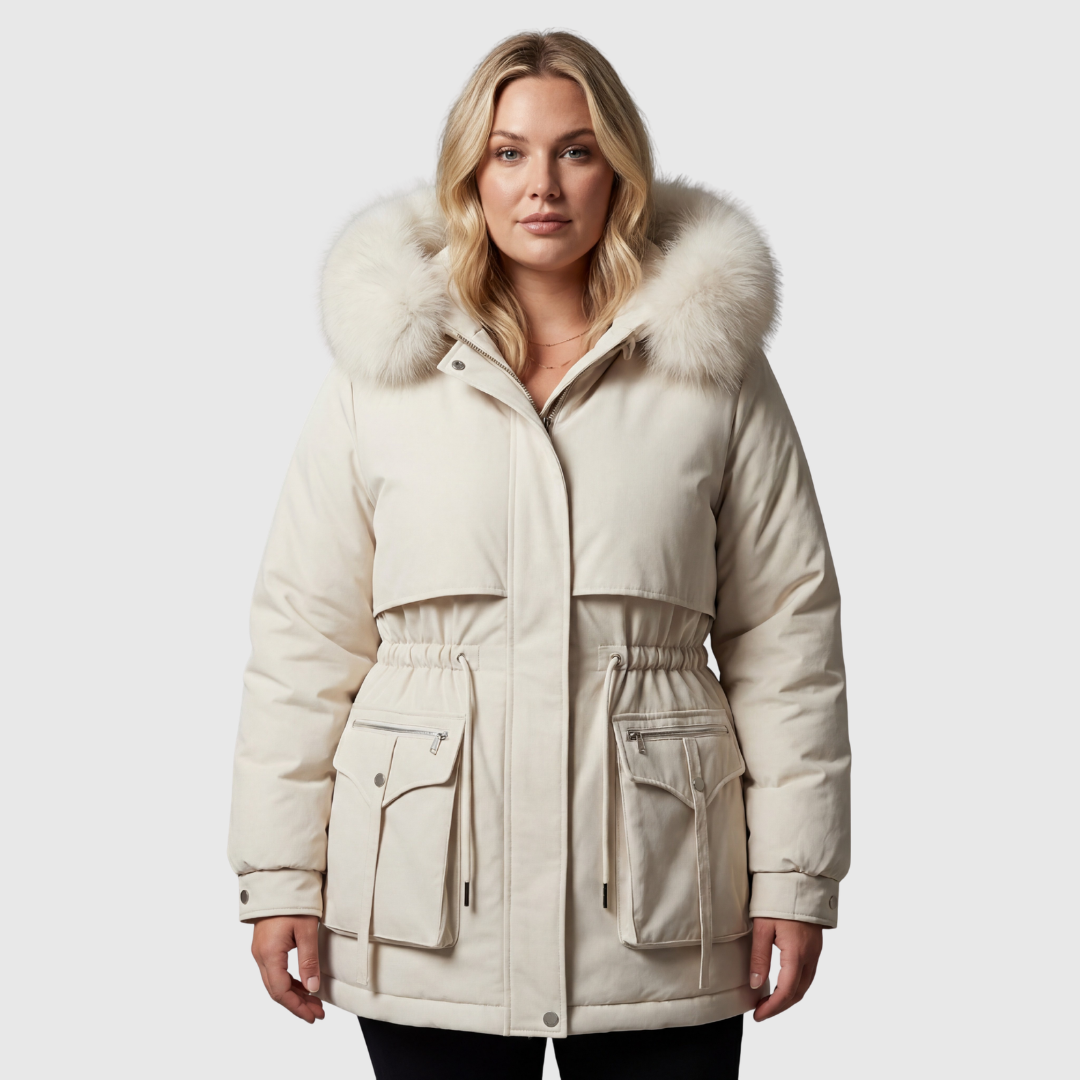 Virginia | Parka con Capucha de Pelo Sintético