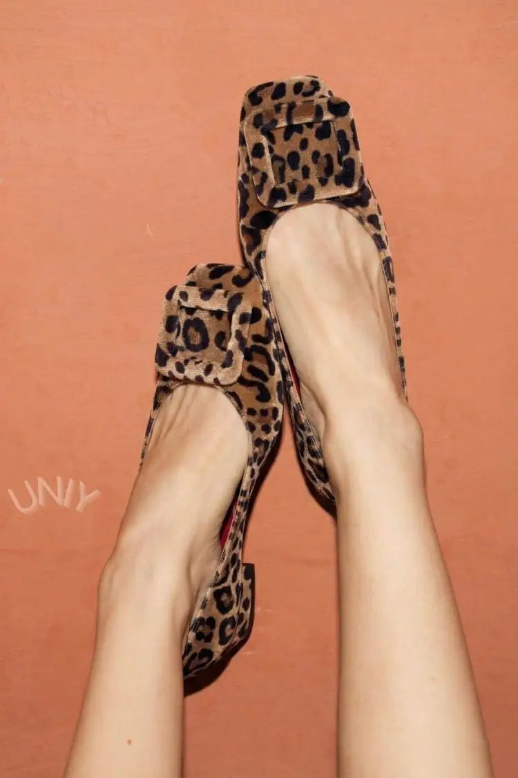Flor | Bailarinas de Terciopelo con Hebilla
