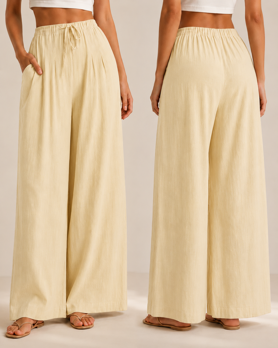 Lili™ —  Pantalón Palazzo de Lino Fresco