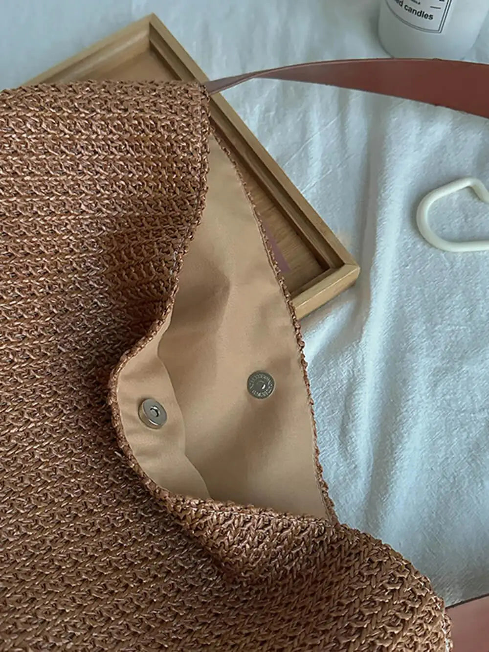 Soleil Sac | Bolso de Playa Ovalado de Rafia
