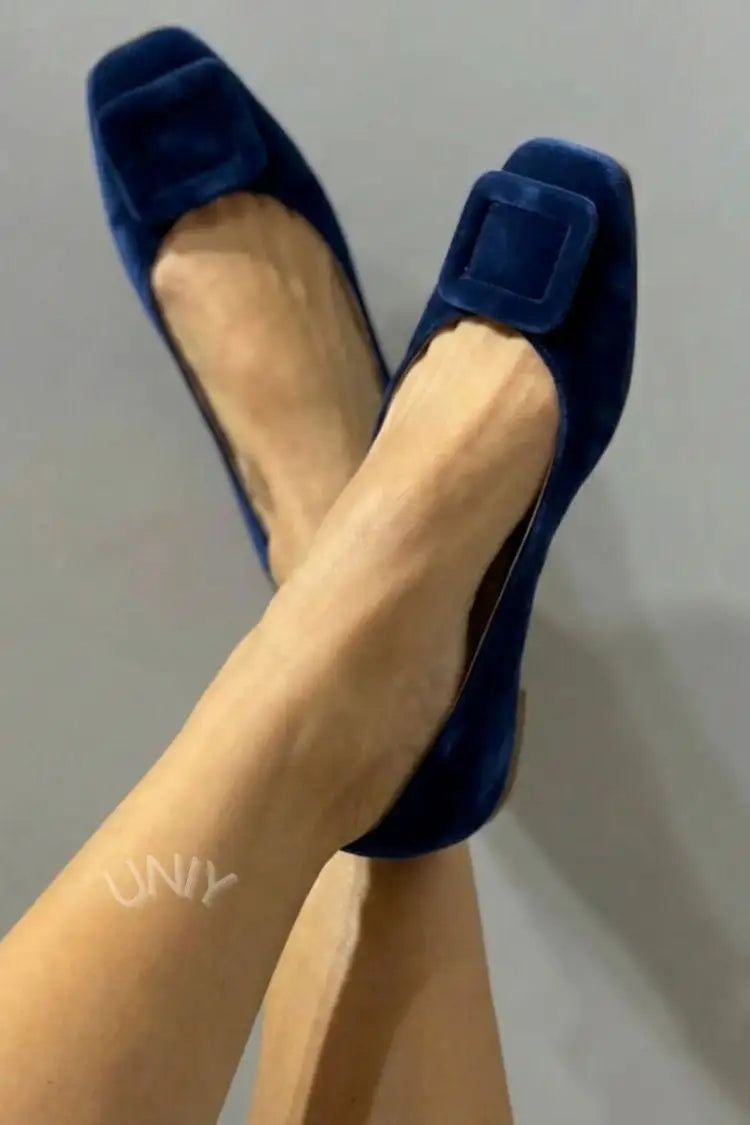 Flor | Bailarinas de Terciopelo con Hebilla