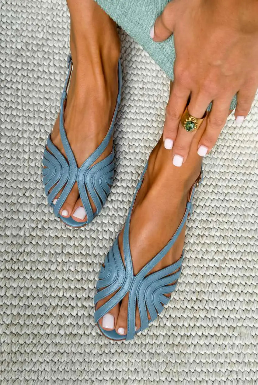 Jimena | Sandalias Negras con Correa
