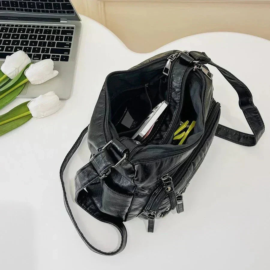 María | Bolso de Hombro Multibolsillos