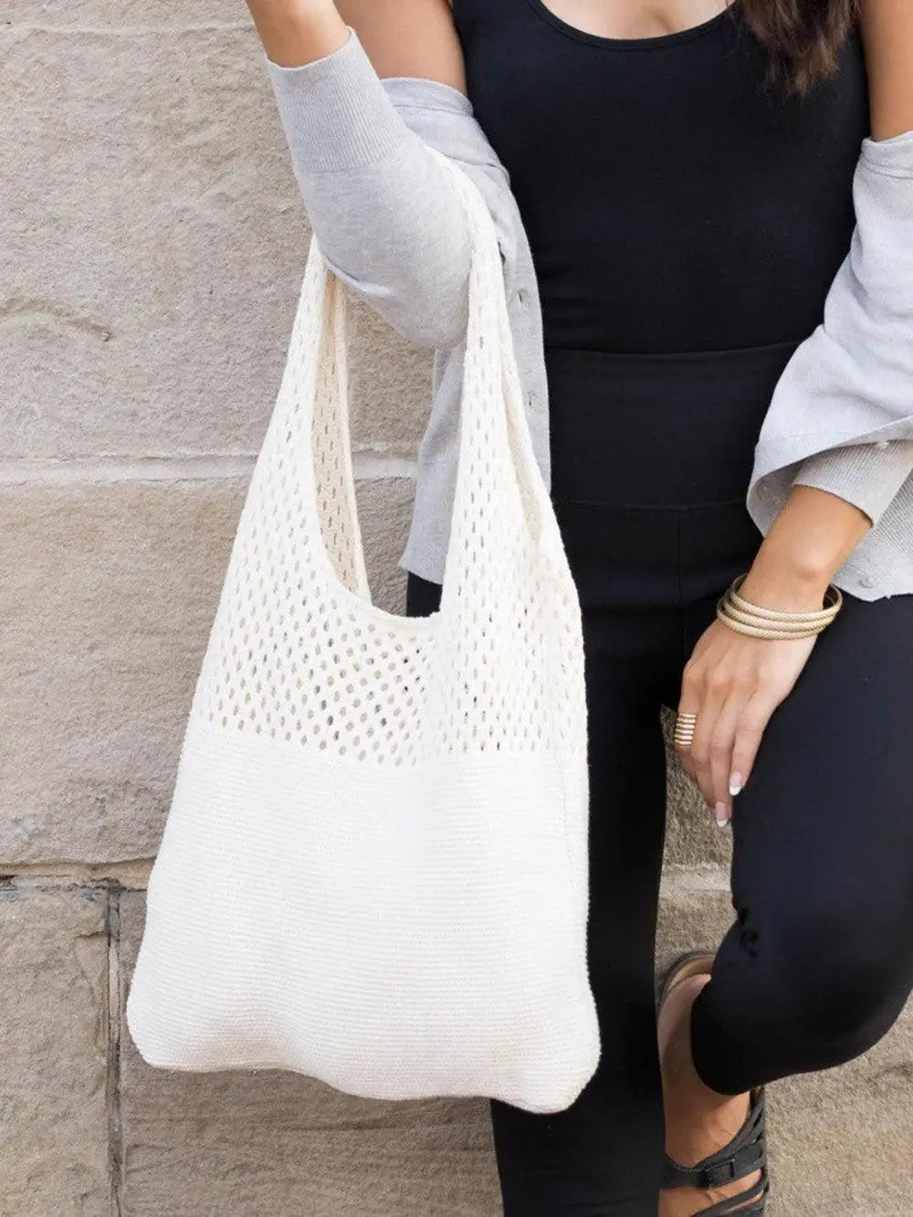 Bahia Soft | Bolso de Playa Amplio de Punto Suave