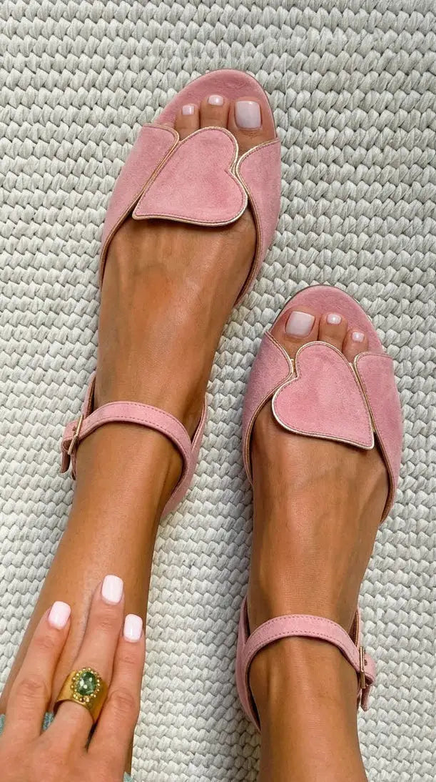 Nerea | Sandalias Rosas con Correa