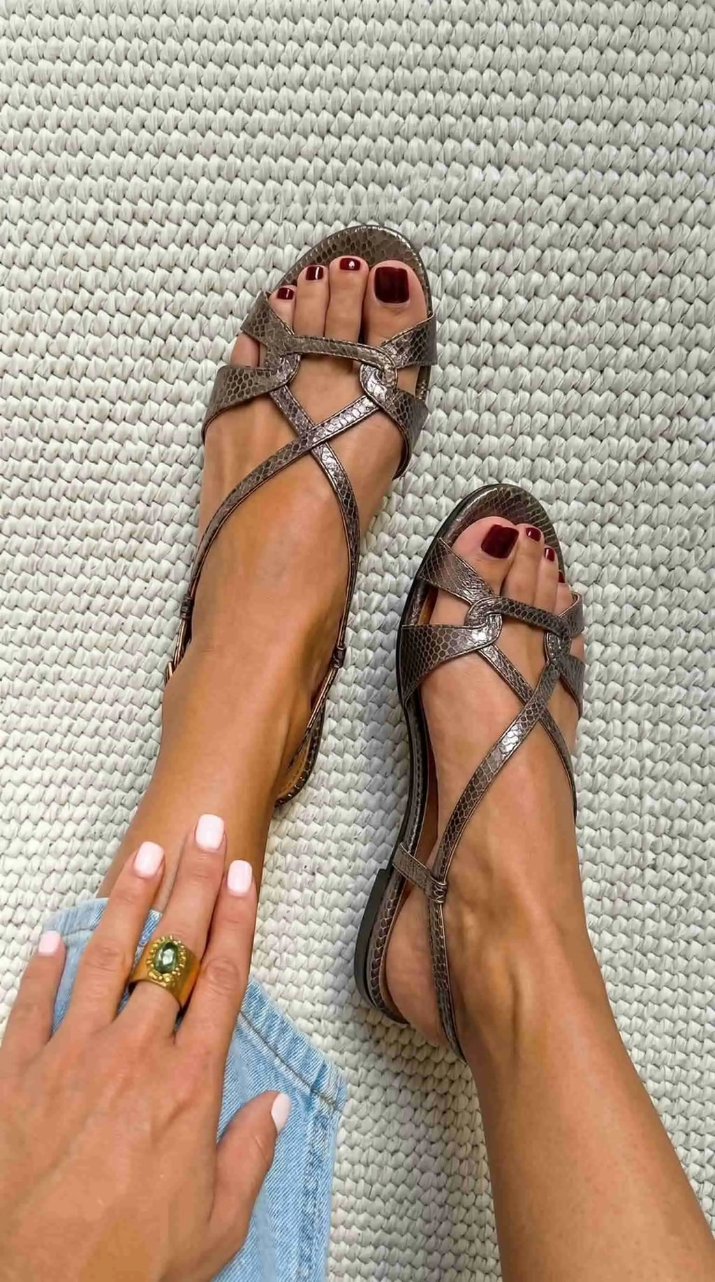 Estrella | Sandalias de Pitón