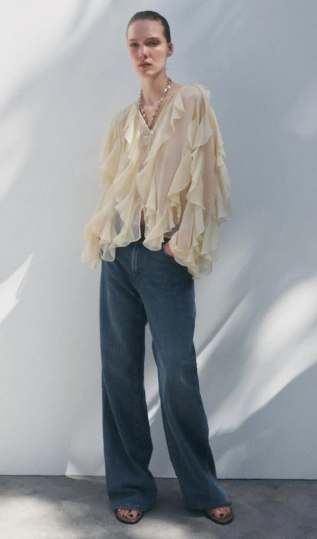 Gisela | Blusa con Volantes Elegante