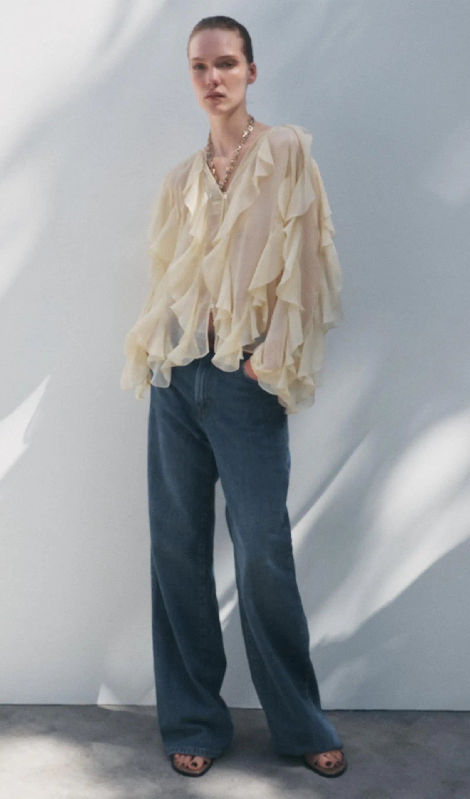 Gisela | Blusa con Volantes Elegante