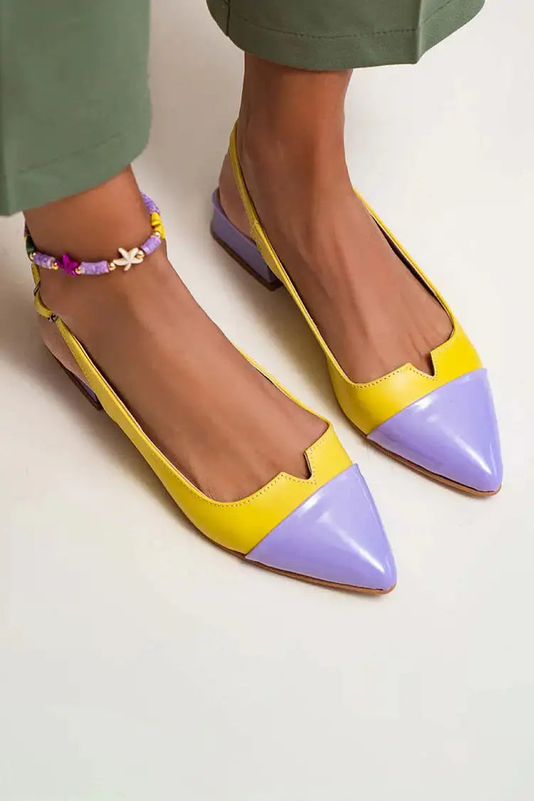 Sagrario | Zapatos Planos Color Block con Hebilla