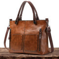 Leticia | Bolso Tote Vintage con Bolsillos Laterales