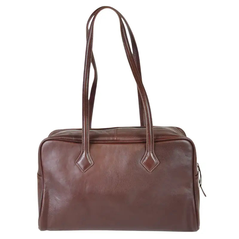 Piel | Bolso Tote Estructurado con Flor