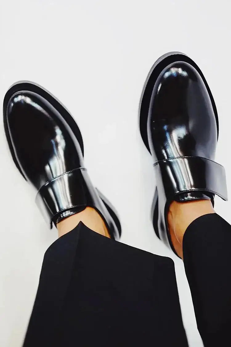 Belinda | Mocasines Minimalistas Efecto Espejo