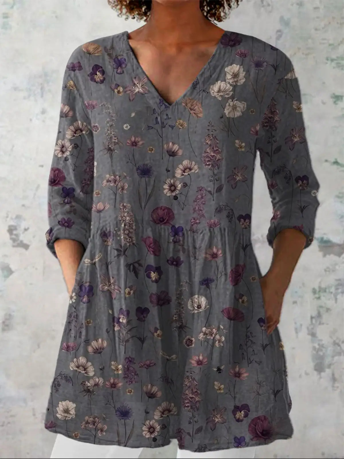 Kira | Camisa Larga con Estampado Expresivo