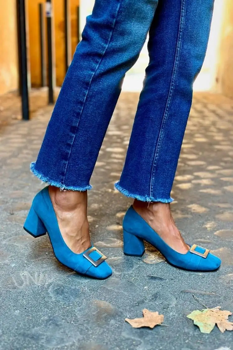 Ramona | Tacones Azules Patchwork