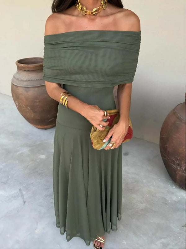 Toledo | Vestido Maxi de un Hombro en Malla
