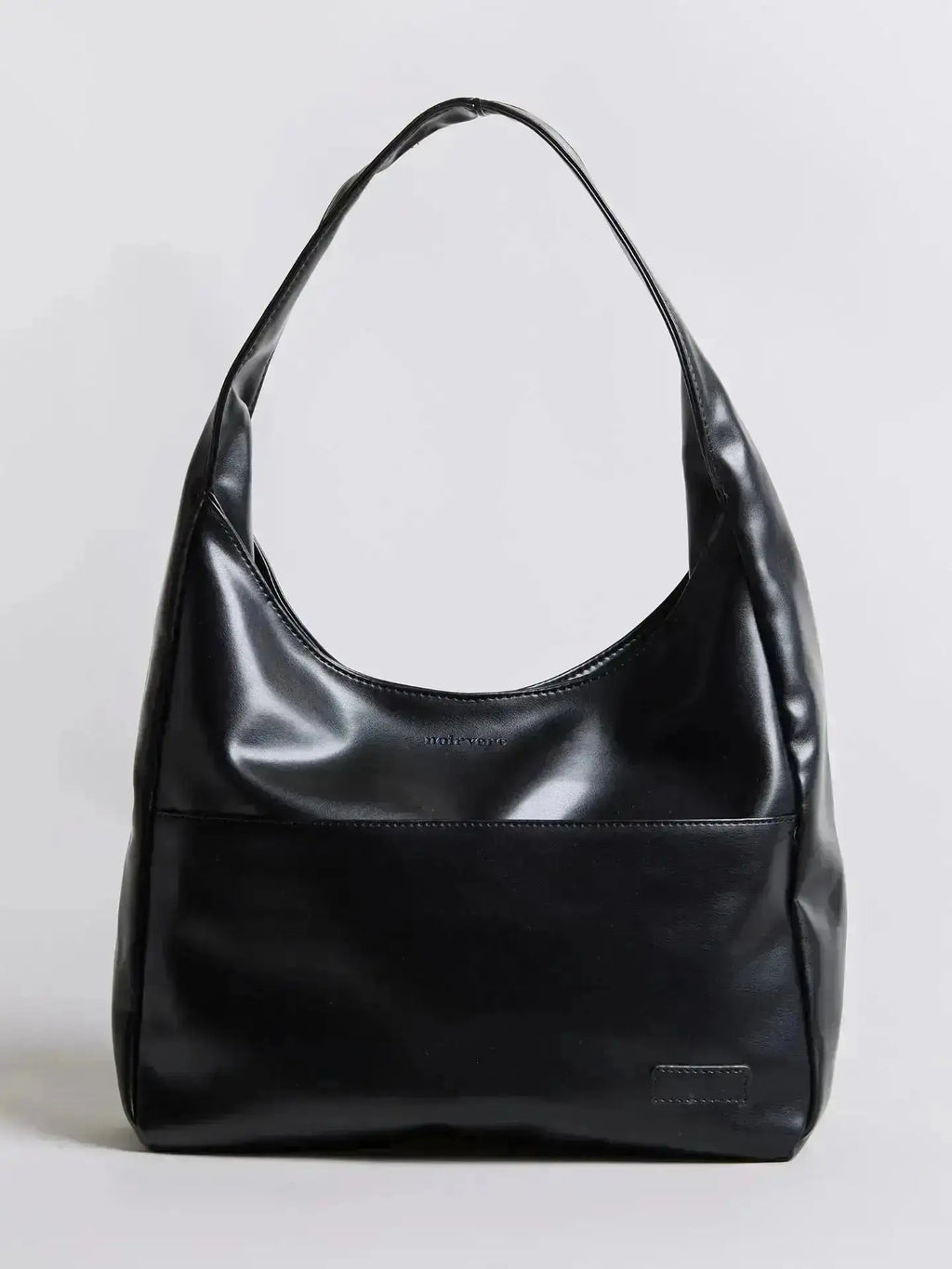 Noir Essence | Bolso Estructurado Negro Satinado