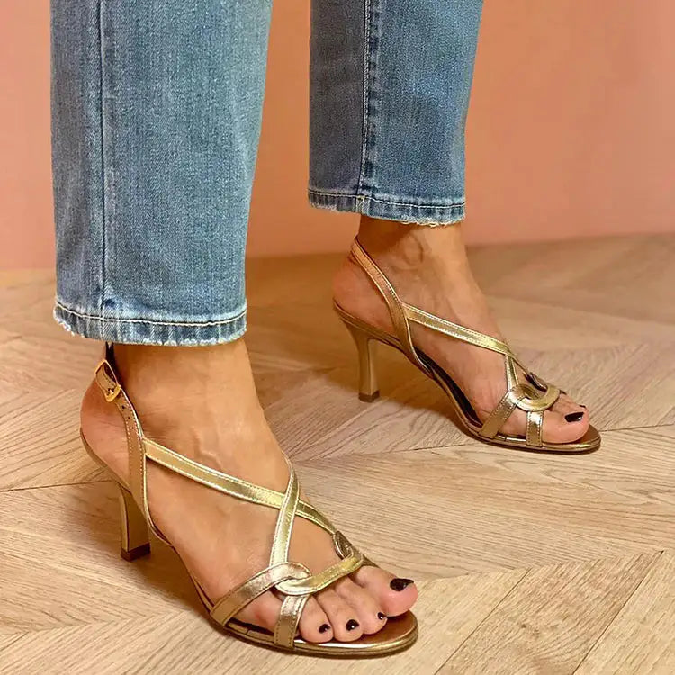 Obdulia | Tacones con Correa Cruzada