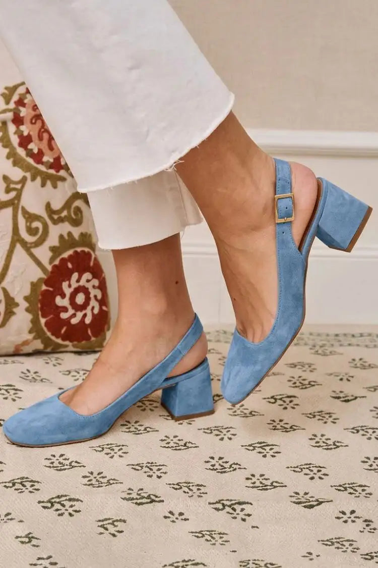 Marisol | Tacones Caqui con Hebilla