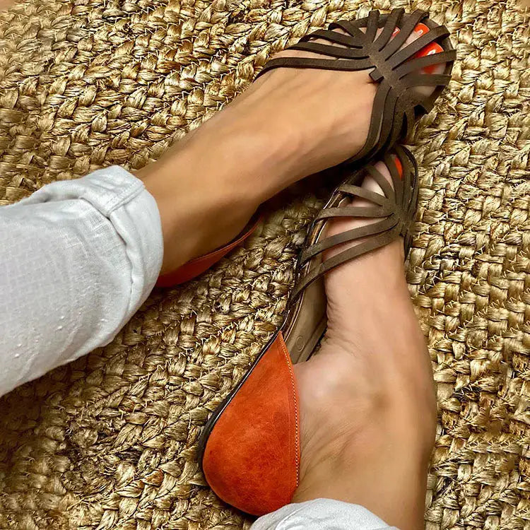 Bernarda | Zapatos Planos Color Block con Correa