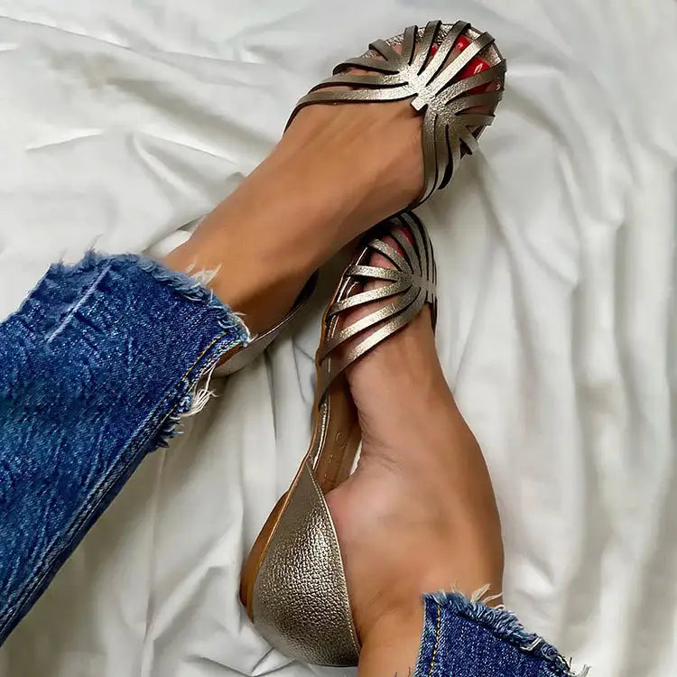 Africa | Zapatos Planos Brillantes