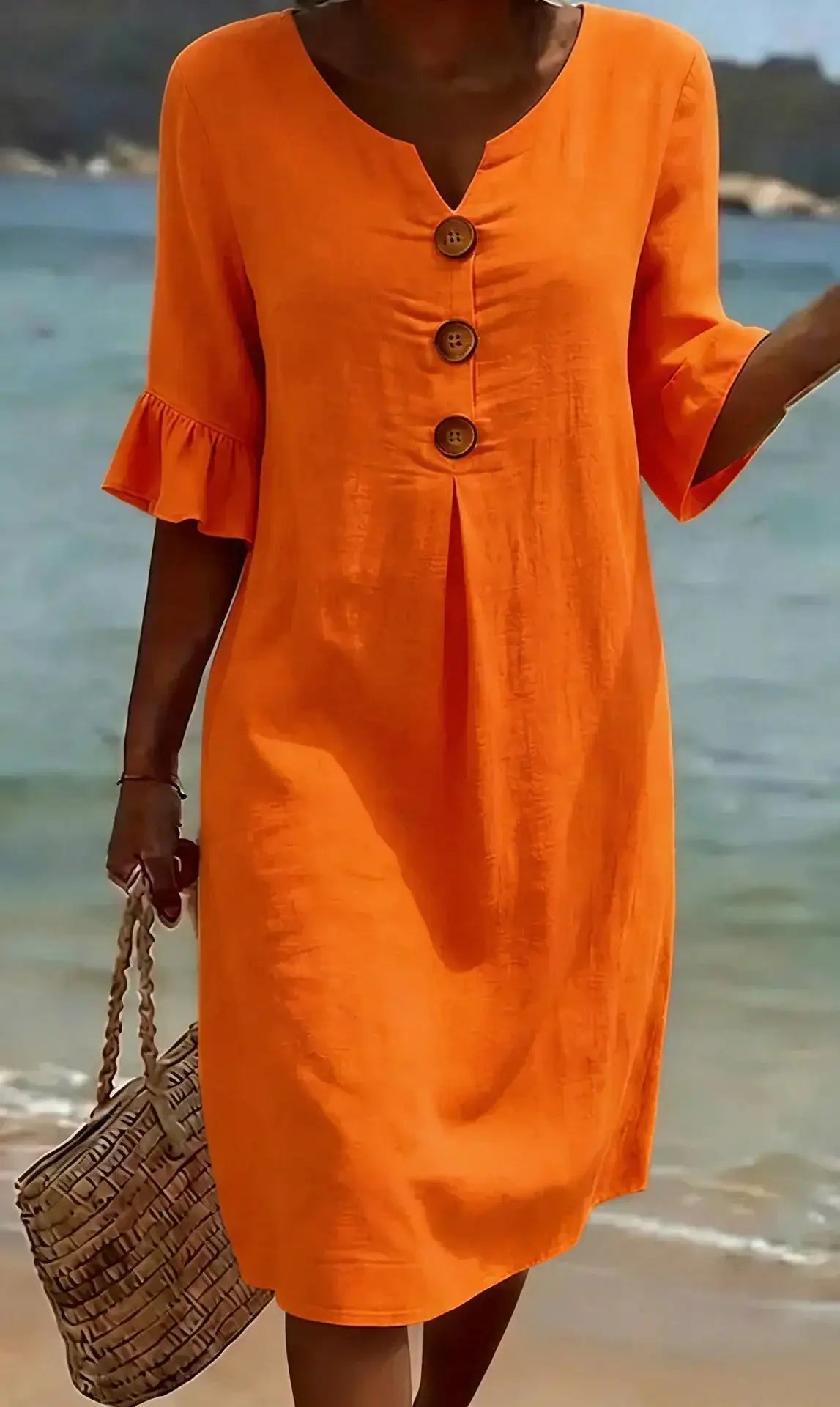 Formentera | Vestido de Lino Blanco