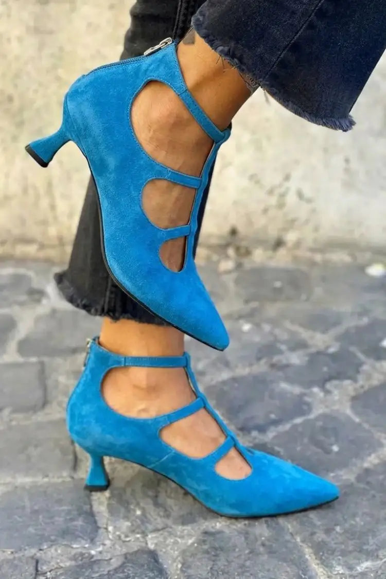 Gracia | Tacones Morados con Correa