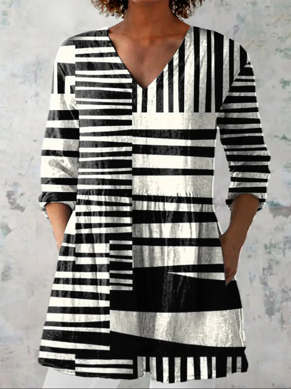 Quinn | Camisa Larga con Estampado Expresivo