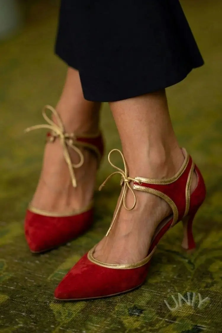 Higinia | Tacones Rosa de Ante