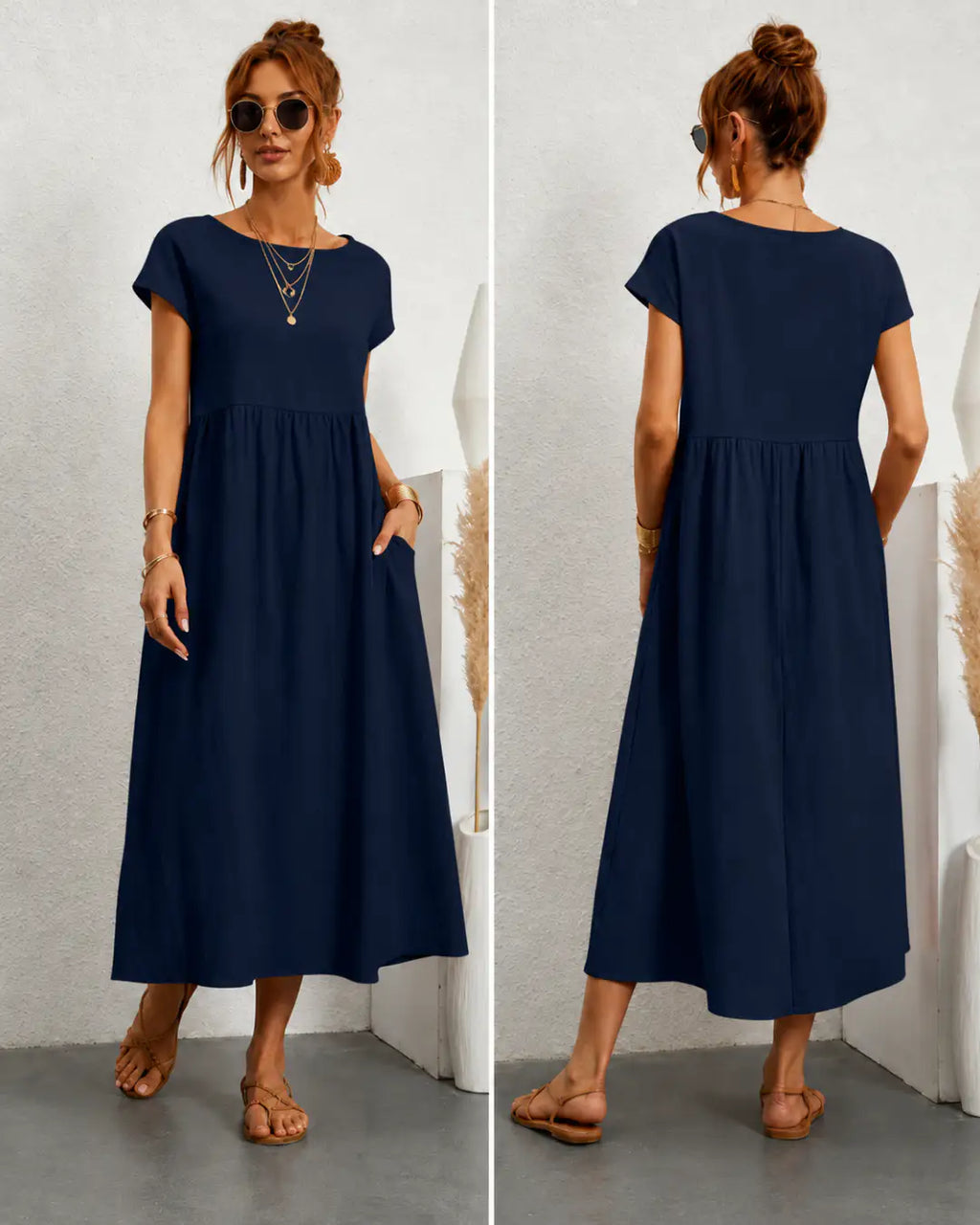Sandra | Gabriela™ — Vestido Fluido para una Elegancia Atemporal